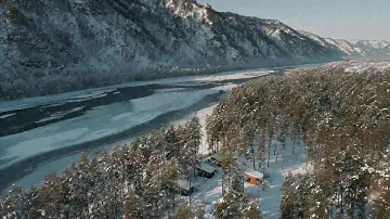 Зима на Алтае в глэмпинге Чепош Парк