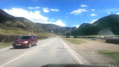 село Акташ, Улаганский район, Республика Алтай август 2023г.
